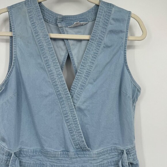 Jack BB Dakota Suko Jumpsuit Washed out Chambray Size  8 Romper Pants Blue - Picture 3 of 11